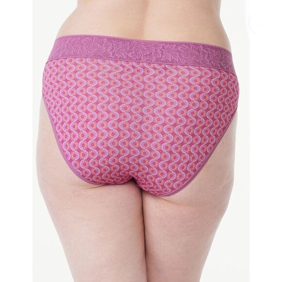 Modal and Lace Hi Cut & Boyshort Panties Underwear Brief 2, 3-Packs Size M - Picture 6 of 11